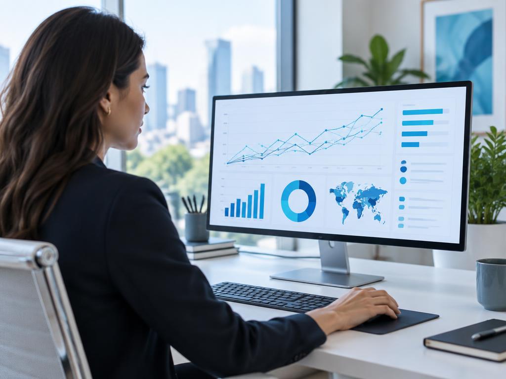 Marketing analyst reviewing retail campaign measurement